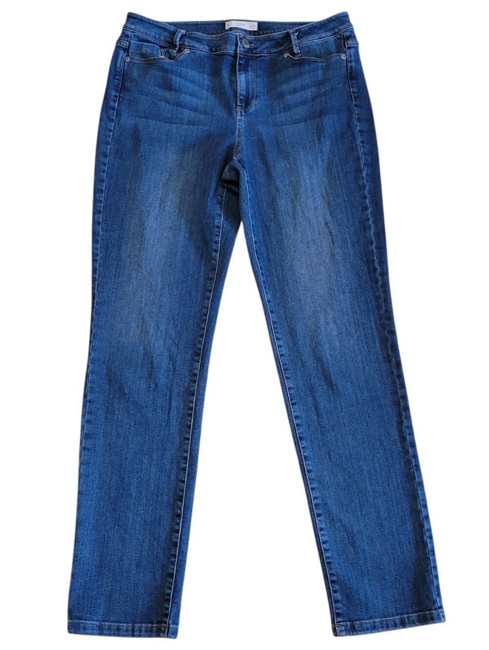 J. Jill Blue Weekender Straight Leg Denim Jeans Size 10 - Picture 2 of 4